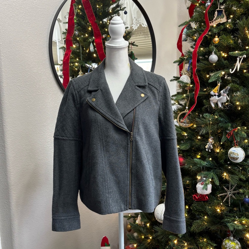 LOFT • Gray Peacoat